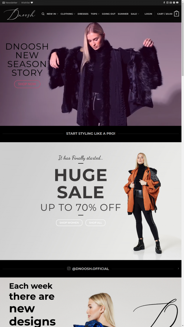 Dnoosh fashion is an eCommerce
